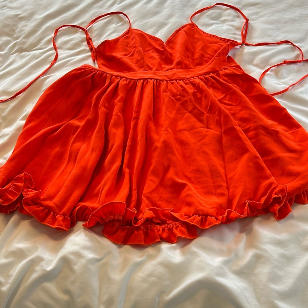 Bright Orange Dress